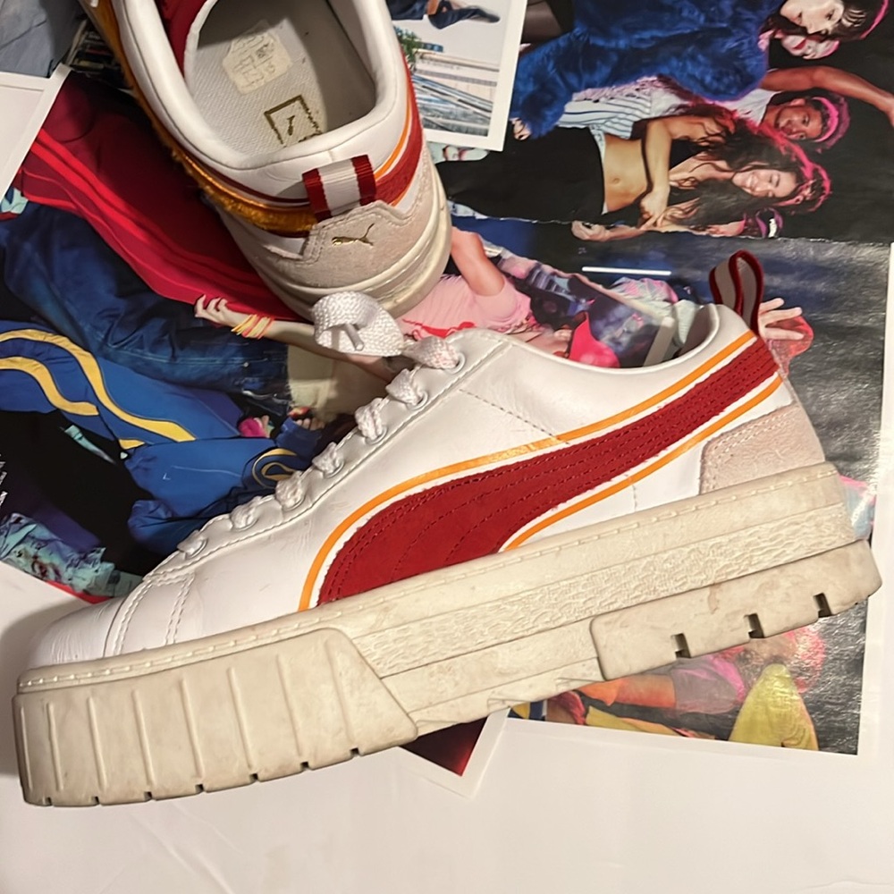PUMA woman’s Mayze Heritage Logo Platform sneakers size 10 - Picture 7 of 14